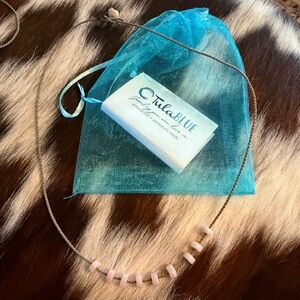 Pink Peruvian opal stone Necklace